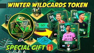 HOW TO GET WINTER WILDCARDS TOKENS UNLOCK MILESTONE GIFT PLAYERS MESSI KANE IN EA FC FIFA MOBILE 24 [upl. by Rebmeced]