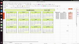 LibreOffice Calc 12bis creare uno scadenzarioappendice [upl. by Kremer]