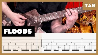 Pantera  Floods  Guitar Tab  Lesson  Cover  Tutorial [upl. by Caiaphas145]