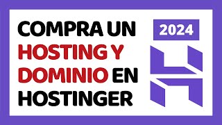 Cómo Comprar un Hosting y Dominio en Hostinger 2024 ✅ Con Descuento [upl. by Arnold]