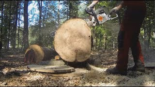 Stihl MS 661 stock vs ported [upl. by Ayr61]