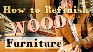 Refinishing Wood Furniture finish simple hardwood [upl. by Heiner]