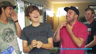 TOO MANY PIZZA ROLLS Challenge  AJ Josh Darnit amp friends [upl. by Mattah]