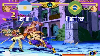 FT5 jojobanr1 Gemini AR vs Matfirer BR JoJo HFTF jojoban Fightcade Sep 15 [upl. by Schecter]