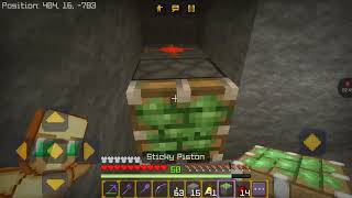 How to make a 1x2 piston door in minecraft bedrock edition 120 [upl. by Romie]