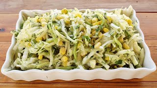 Healthy And Easy Cabbage Salad Recipe  ASMR [upl. by Htennaj159]