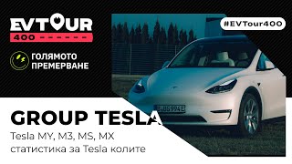 EVTour400  Какъв е разхода на Tesla автомобилите в повече детайли [upl. by Nosral]