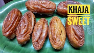 Khaja Recipe  Crispy Khaja Sweet  Chirote Recipe  Bengali Sweet Recipe  Saras Home Cooking [upl. by Kenn]