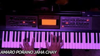 Amaro Porano Jaha Chay  Piano Cover  Rabindra Sangeet [upl. by Lytsirhc]