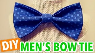 DIY Mens Bow Tie  Fathers Day Gift Ideas [upl. by Daeriam977]