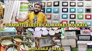 Tirahatti Electrical Market Kolkata Wholesale amp Retail all electrical items and all types of Light [upl. by Aloel8]