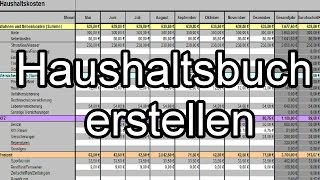 Haushaltsbuch erstellen und Finanzen im Griff behalten  Geld sparen im Alltag [upl. by Joachim]