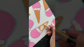 🖍️Color with me Acrylic marker ASMR no talking coloring asmr shorts [upl. by Wadlinger]