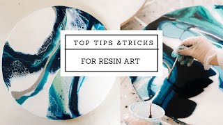 Top tips and tricks to create RESIN ART for beginners [upl. by Sihonn766]