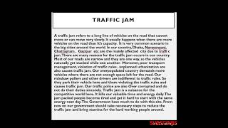 traffic jam paragraph । HSC।SSC। JSC। viral trending shorts [upl. by Llennahc]