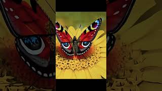 Woman transforms into a butterfly on AGT americagottalent magic ai [upl. by Rossy]