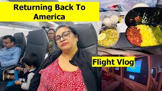 Going Back To USA  Worst Flight Experience  Flight Vlog  Simple Living Wise Thinking [upl. by Bekah]