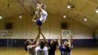 Wingate Cheerleaders stunt [upl. by Llenrup286]