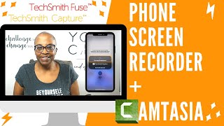 Camtasia Screen Recorder Tutorial Importing Phone Screen Recordings📲 [upl. by Ecirpac200]