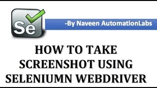 How to take Screenshot in Selenium  Interview Question [upl. by Herrod49]