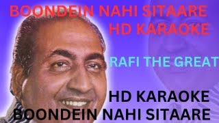 Boondein Nahi Sitaare  Rafi  HD Karaoke With Scrolling Lyrics [upl. by Assirat226]