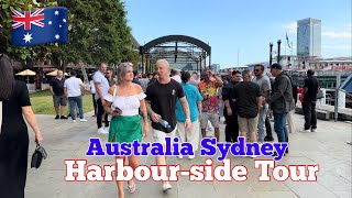 Sydney Australia 4K HDR Walk Summer Tour Sydney harbourside\\ Barangaroo To Darling Harbour [upl. by Eirallam303]