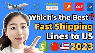 Which’s The Best Fast Shipping Lines to US 2023—AliExpress CNEYanwenJPSYunExpressJCEX [upl. by Gleda258]