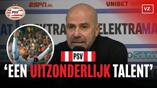 Peter Bosz lovend na 13e zege PSV Een uitzonderlijk talent [upl. by Mehalick775]