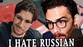 Hasan Appears In A Russian Ad Video  Hasanabi Reacts [upl. by Ahtiek]