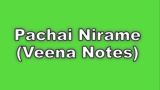 Pachai Nirame Instrumental  Veena Notes [upl. by Finegan135]