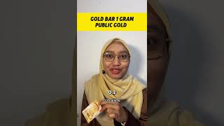 Gold bar 1 gram boleh didapati dengan menabung di akaun emas GAP goldbar akaunemasgap [upl. by Anaya]