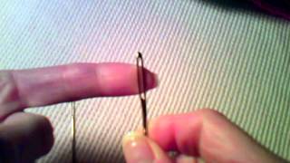 How to Crochet  How to Thread a Yarn or Tapestry Needle [upl. by Salem]