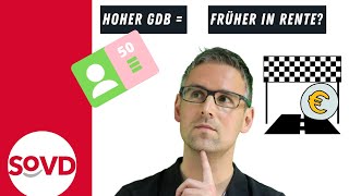 Hoher Grad der Behinderung  Noch früher in Rente als mit GdB 50 [upl. by Leahcimauhsoj]