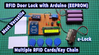 Securing Your Home with Arduino RFID Door Lock with Multiple Cards amp EEPROM Memory [upl. by Saticilef]