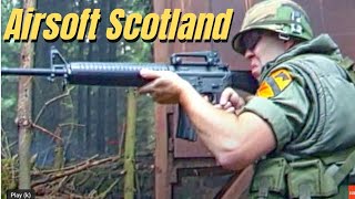 Airsoft War  G36 AK47 L85 M16 MP5 POW Scotland [upl. by Ahsiekel]