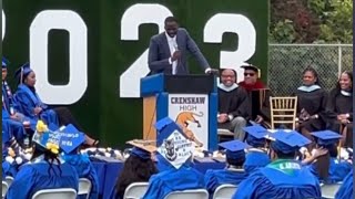 Draymond Green gave a commencement speech to Crenshaw High School’s graduating class [upl. by Casar]