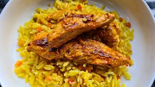 Nandos Style Chicken Strips amp Rice [upl. by Nelsen186]