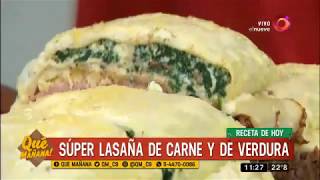 Receta de hoy Súper lasaña de carne y verdura [upl. by Fermin]