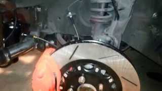 300ZX 4 POT FRONT BREMBO SRT8 INSTALL [upl. by Eeladnerb481]