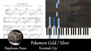 Ecruteak City  Pokemon Gold  Silver  Piano Cover [upl. by Hajar]