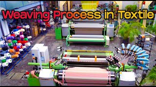 Weaving Process in Textile Industries  Step by Step Explanation [upl. by Anastice252]