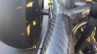 Dragster tire distortion at 210 mph [upl. by Ayama455]