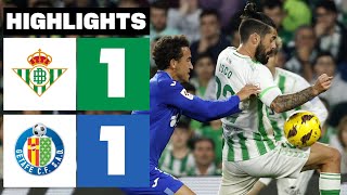 REAL BETIS 1  1 GETAFE CF  RESUMEN LALIGA EA SPORTS [upl. by Eniamrehc]