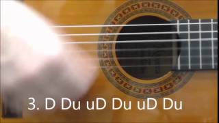 Strumming Patterns 6  Advanced Strumming [upl. by Ynatterb]