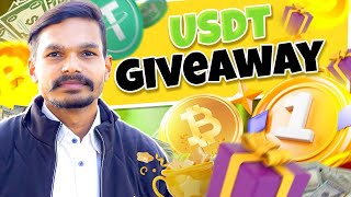 LIVE USDT Giveway  8 FEB  BTC ETHBNBSOLORDI  Hindi crypto [upl. by Grissel330]