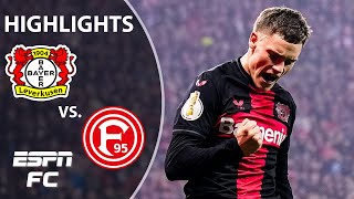 Bayer Leverkusen vs Fortuna Dusseldorf  German Cup Highlights  ESPN FC [upl. by Nonie614]