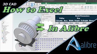 Increase productivity Excel to Alibre integration  Atom 3D included [upl. by Nyasuh]