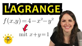 EXTREMA mit Nebenbedingungen – LAGRANGE Methode mehrdimensionale Extremstellen bestimmen [upl. by Eneryc]