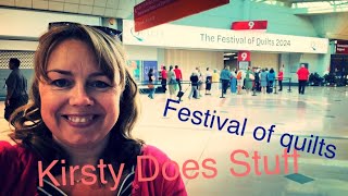 Kirsty Does Stuff  visiting the Festival of Quilts NEC Birmingham England [upl. by Flavian]