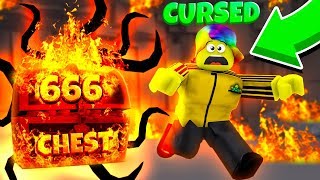 I HUNTED FOR THE 666 CHEST AND GOT CURSED Roblox Treasure Hunt Simulator [upl. by Aiuqal]